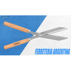 TIJERA PARA CERCO VIVO LAMINA 22 DIENTES 12" MANGO DE MADERA  "TRAMONTINA"