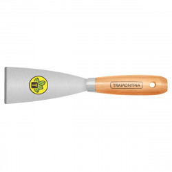ESPATULA RIGIDA 6CM MANGO DE MADERA  -TRAMONTINA-
