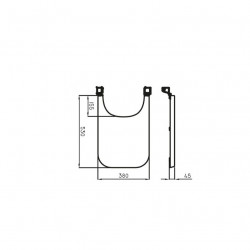 "FERRUM" MURANO TAPA BIDE UF HJ-MET