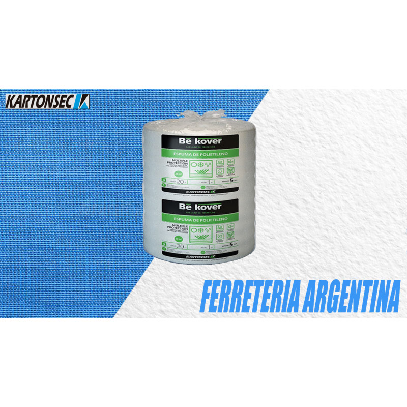 "KARTONSEC" POLYESPUMA 5mm 1x20m s/tratamiento