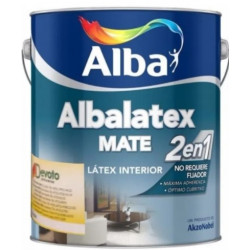 LATEX -ALBALATEX 2 EN 1 INTERIOR BLANCO X 1L