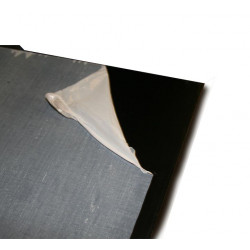 CHAPA LISA PREPINTADA NEGRA Nº 25 (0.50mm.) 1.22X2.44mts.