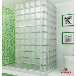 LADRILLO VIDRIO INCOLORO 19X19X8  LISO -VITROBLOCK-