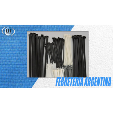 "LA HACENDOSA" PRECINTO PESADO 350x7.2mm NEGRO