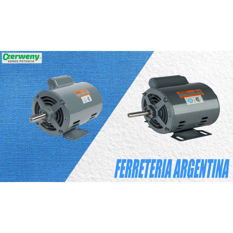 MOTOR ELECTRICO "NEMA" 56MC4LRB .75HP 4P 220V -CZERWENY-