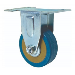 RUEDA BASE FIJA POLIURETANO PVC 100x27 mm 80 kgs  "FMT"