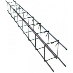 COLUMNA ARMADA 8mm. 10X10cm. 3 metros. Estribo 5mm c/20cm ACINDAR