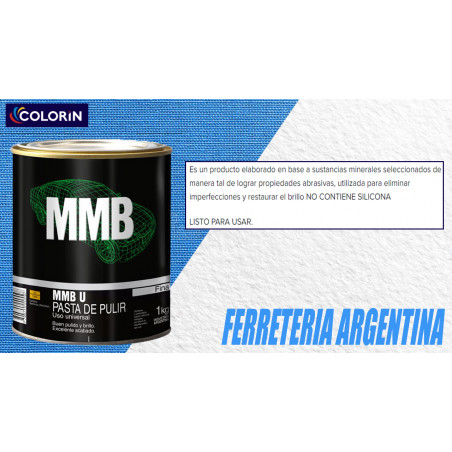 "COLORIN" MMB PASTA PULIR GRANO GRUESO x 1KG