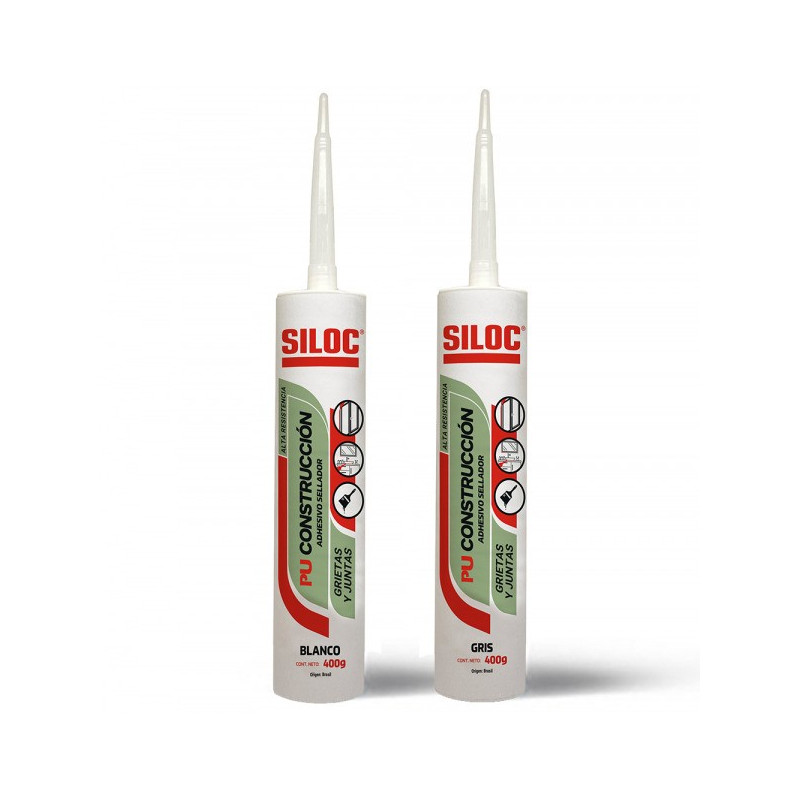 "SILOC" POLIURETANICO CONSTRUCCION BLANCO x 400gr