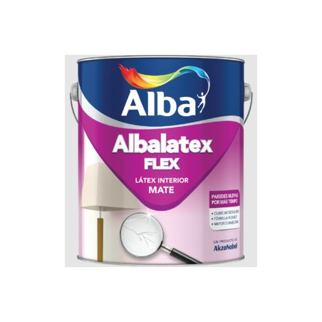 LATEX ALBALATEX FLEX INTERIOR BLANCO X 10L. ALBA