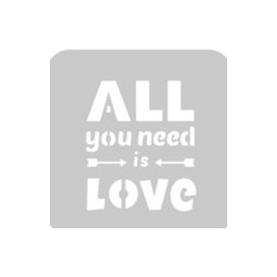 STENCIL CUADRADO "ALL LOVE"...