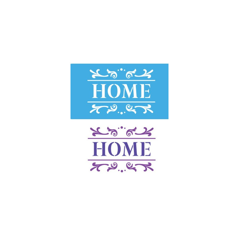 STENCIL GRANDE "HOME" 13.5X30 MOD 86 -EXCELENCIA QUIMICA-
