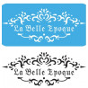 STENCIL GRANDE "LA BELLE EPOQUE" 13.5X30 MOD 90 -EXCELENCIA QUIMICA-