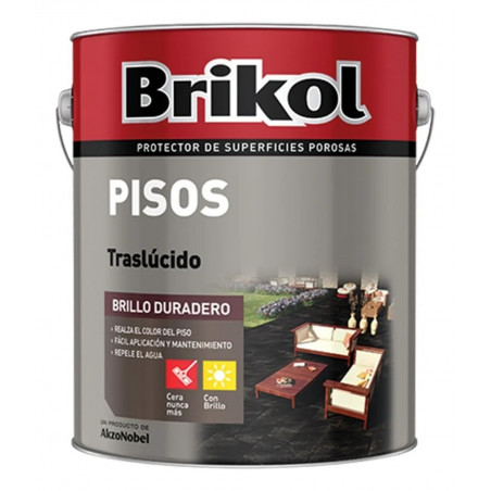 PINTURA PARA PISOS NEGRO X 1LITROS -BRIKOL-