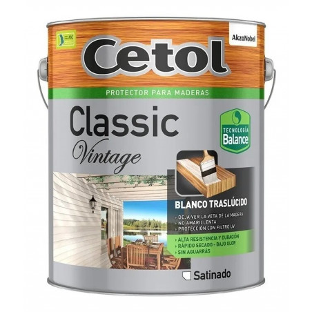 CETOL CLASSIC VINTAGE BLANCO.TRASLUCIDO SATINADO.X1L