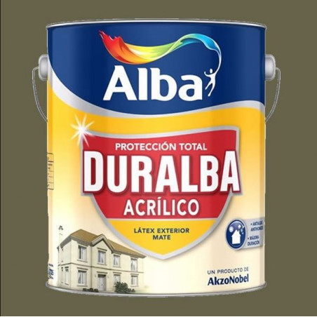 LATEX DURALBA ACRILICO EXTERIOR VERDE MUSGO X 20 L ALBA