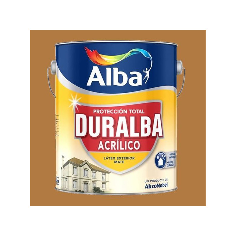 LATEX DURALBA ACRILICO EXTERIOR OCRE X 1 L ALBA