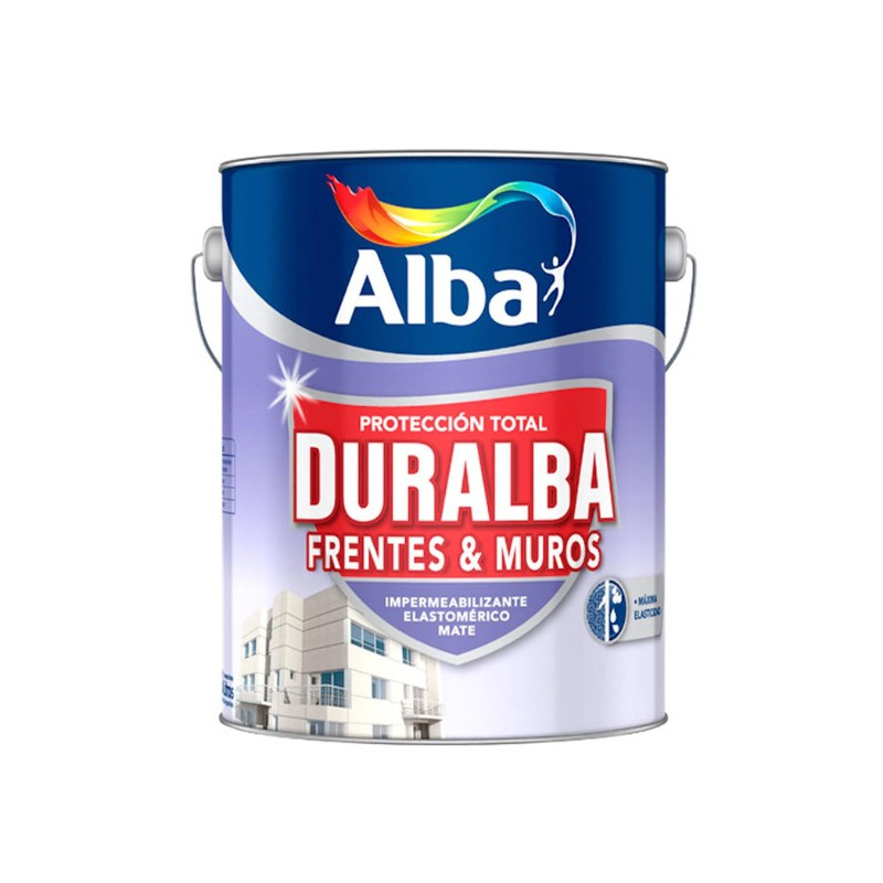 LATEX DURALBA FRENTES Y MUROS BERMELLON X 1L ALBA