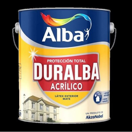 LATEX DURALBA ACRILICO EXTERIOR NEGRO X 1 L ALBA