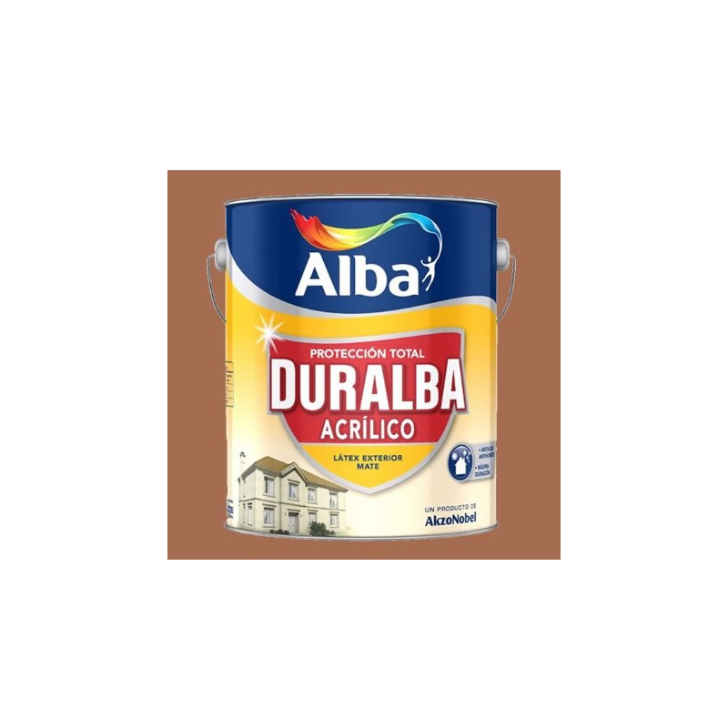 LATEX DURALBA ACRILICO EXTERIOR TEJA X 1 L ALBA