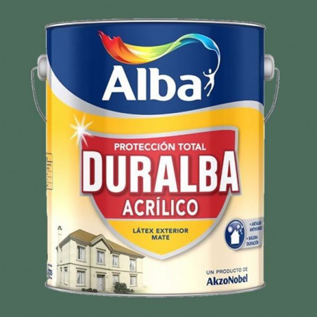 LATEX DURALBA ACRILICO EXTERIOR VERDE TENIS X 4 L ALBA