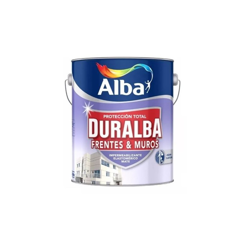 LATEX DURALBA FRENTES Y MUROS AMARILLO X 1L ALBA