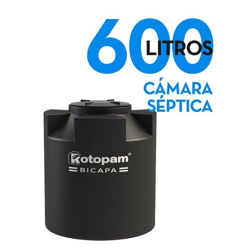 "ROTOPAM" CAMARA SEPTICA 600LTS (0.97 ø x 1.12)