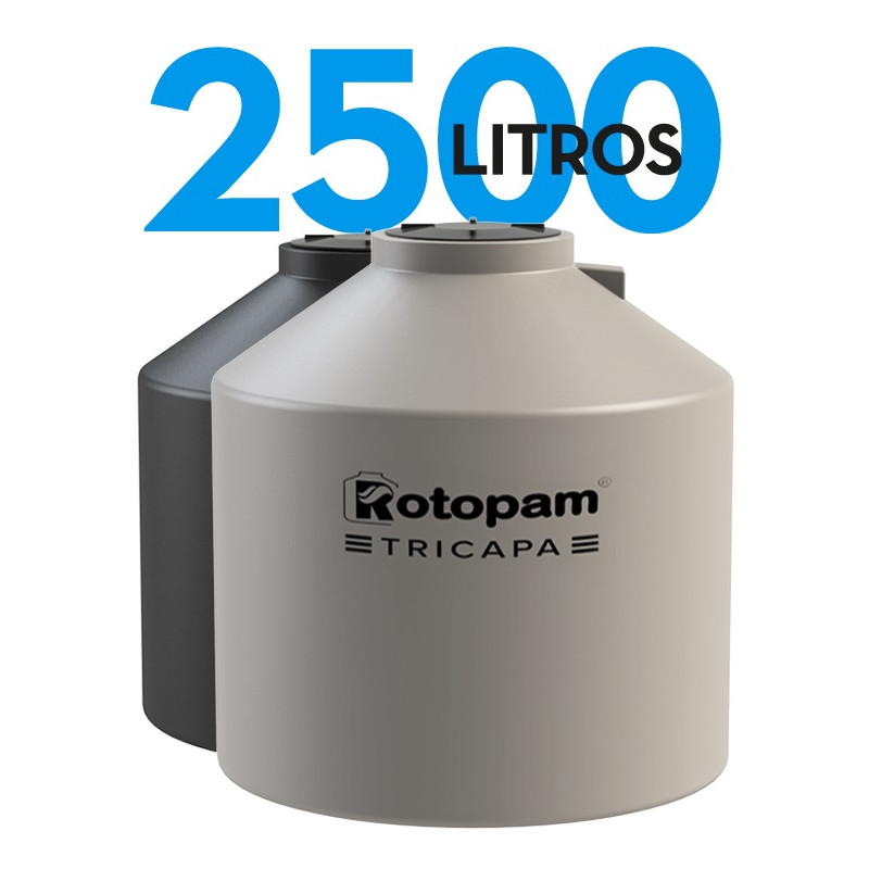 "ROTOPAM" TANQUE TRICAPA 2500LTS (1.55 ø x 1.60)