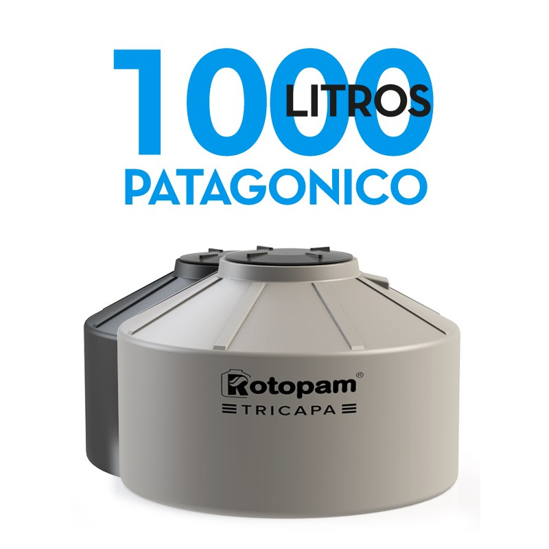 "ROTOPAM" TANQUE PATAGONICO BICAPA 1000LTS (1.52 ø x 0.85)