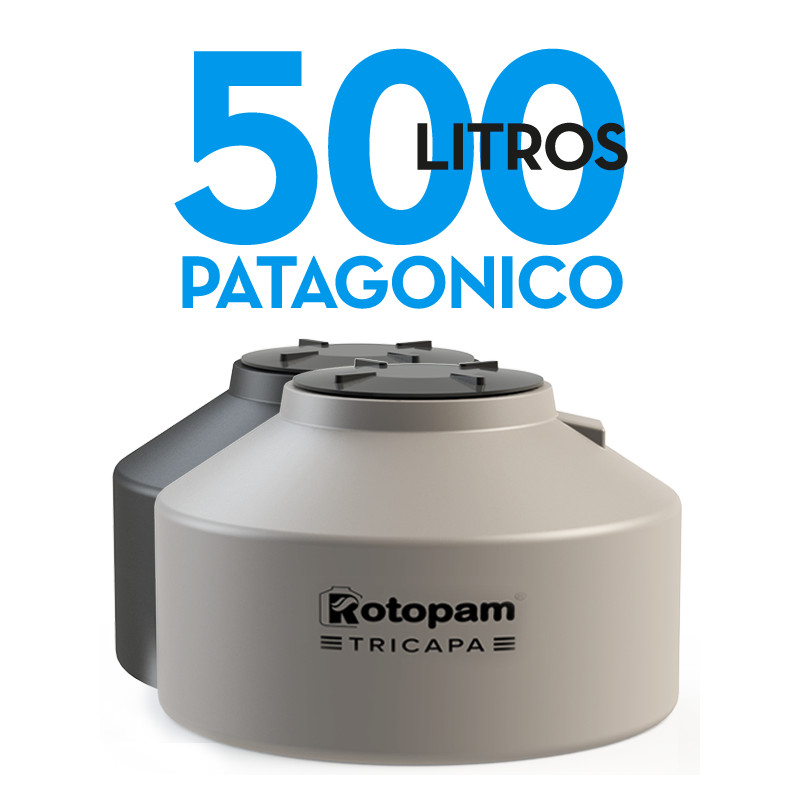 "ROTOPAM" TANQUE PATAGONICO BICAPA 500LTS (1.05 ø x 0.75)