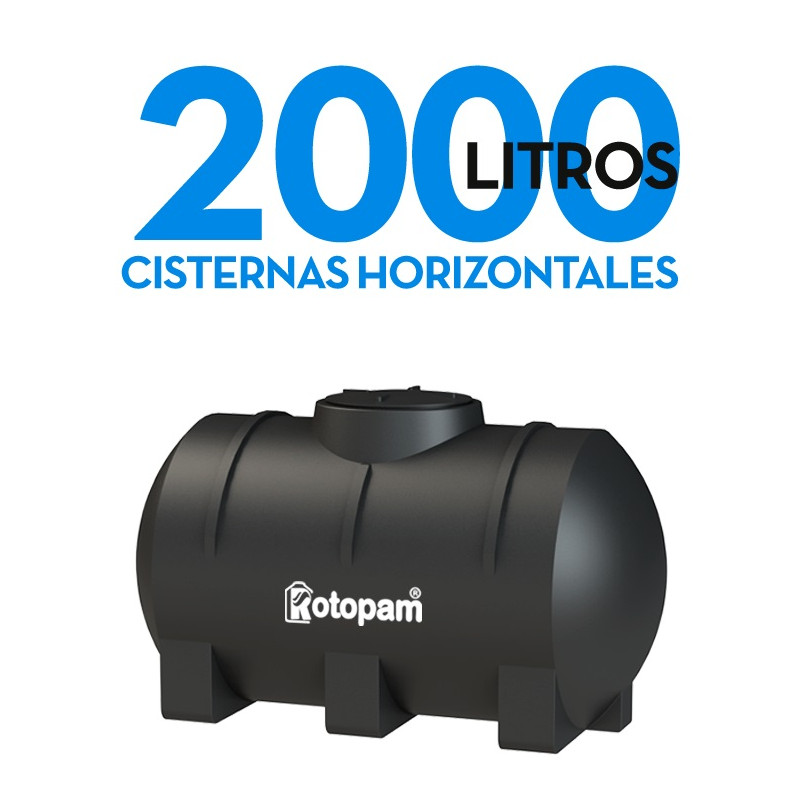 "ROTOPAM" TANQUE CISTERNA HORIZONTAL 2000LTS