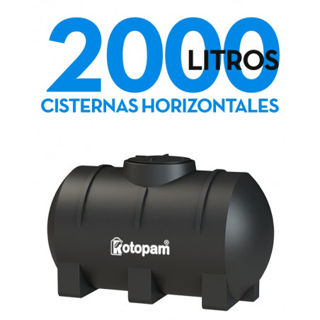 "ROTOPAM" TANQUE CISTERNA HORIZONTAL 2000LTS