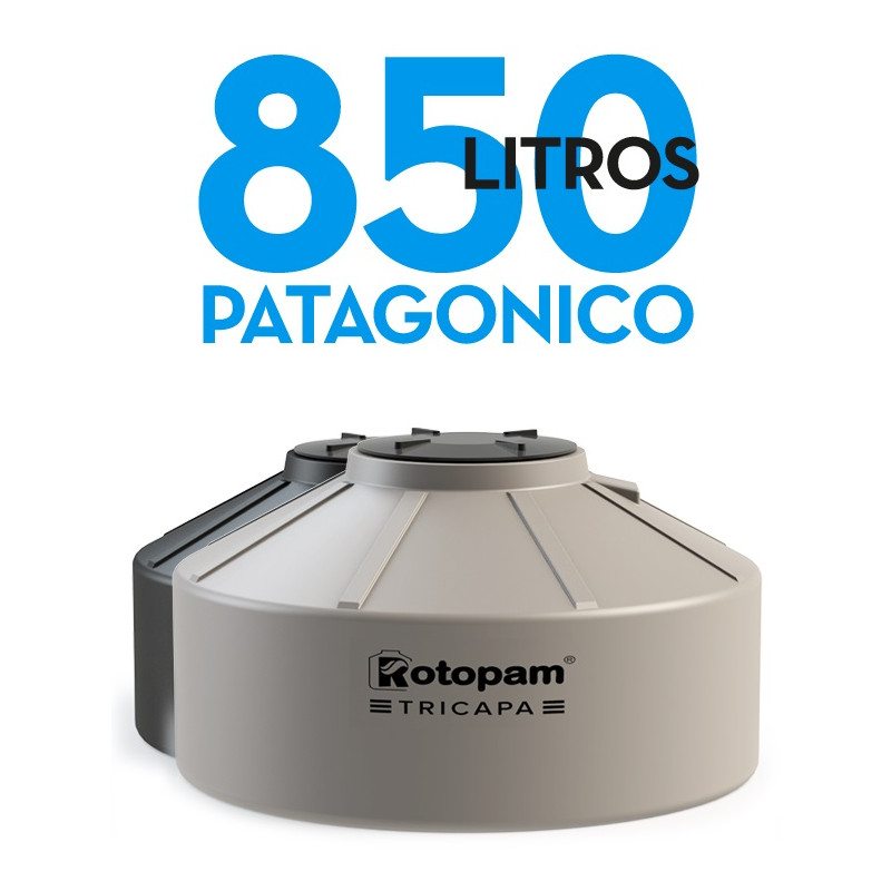 "ROTOPAM" TANQUE PATAGONICO BICAPA 850LTS (1.40 ø x 0.70)