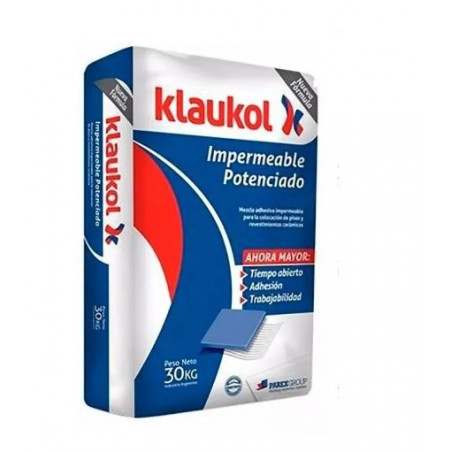 ADHESIVO GRIS IMPERMEABLE X 30 KG. KLAUKOL