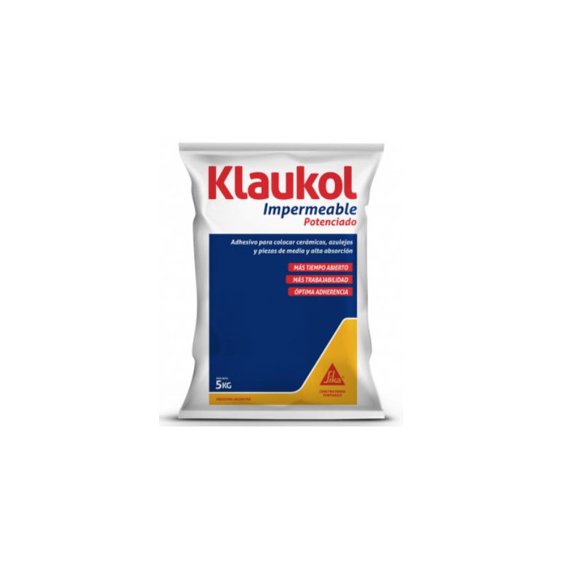 ADHESIVO GRIS IMPERMEABLE X 5 KG. KLAUKOL