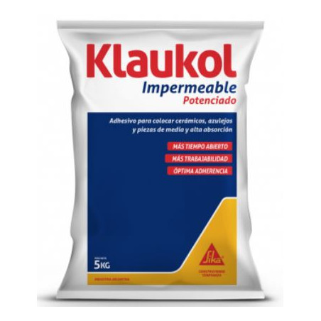 ADHESIVO GRIS IMPERMEABLE X 5 KG. KLAUKOL