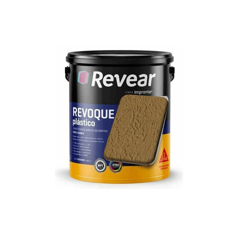 REVOQUE PLASTICO MARRON CARAMELO X 25Kg T. FINO.