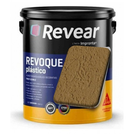 REVOQUE PLASTICO MARRON CARAMELO X 25Kg T. FINO.