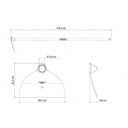 TRAMONTINA AZADA 2.5  FORJADA C/MANGO MADERA 145cm