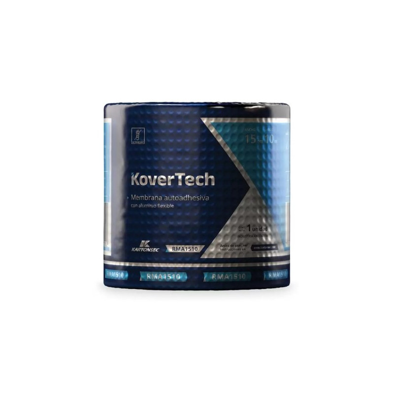 "KARTONSEC" MEMBRANA AUTOADHE. C/ALUMINIO 0.10cm X 10MTS