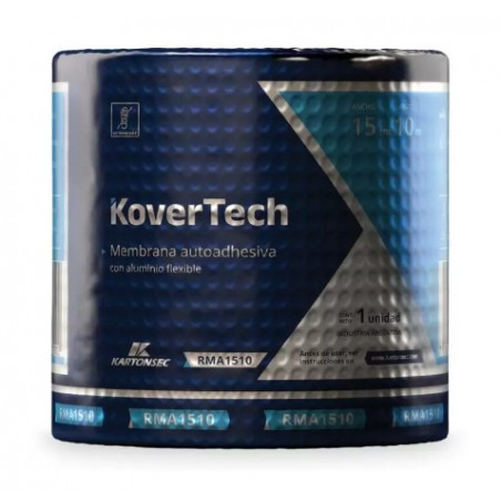 "KARTONSEC" MEMBRANA AUTOADHE. C/ALUMINIO 0.10cm X 10MTS