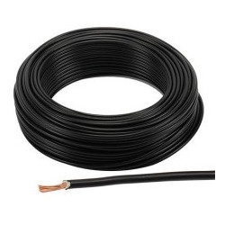 CABLE UNIPOLAR 2.50MM2 - NEGRO