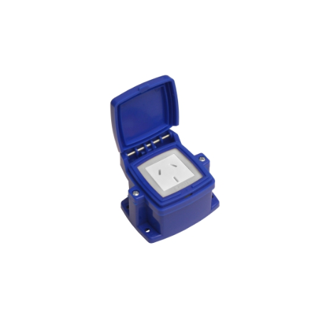 PROD.ELECTRIC CJ.CAPSULADA ARMADA 16 EXT.1 TOMA AZUL