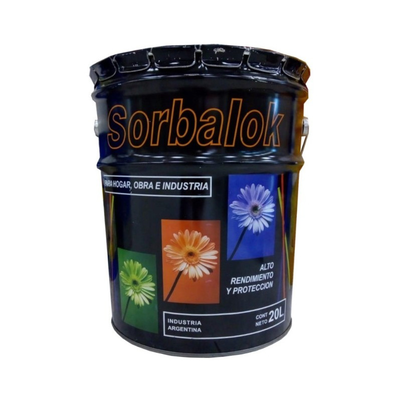 ESMALTE TRIPLE ACCION NEGRO BRILLANTE X 20 LITROS  "SORBALOK"