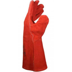 GUANTE AMERICANO P/SOLDADOR ROJO FORRADO T10
