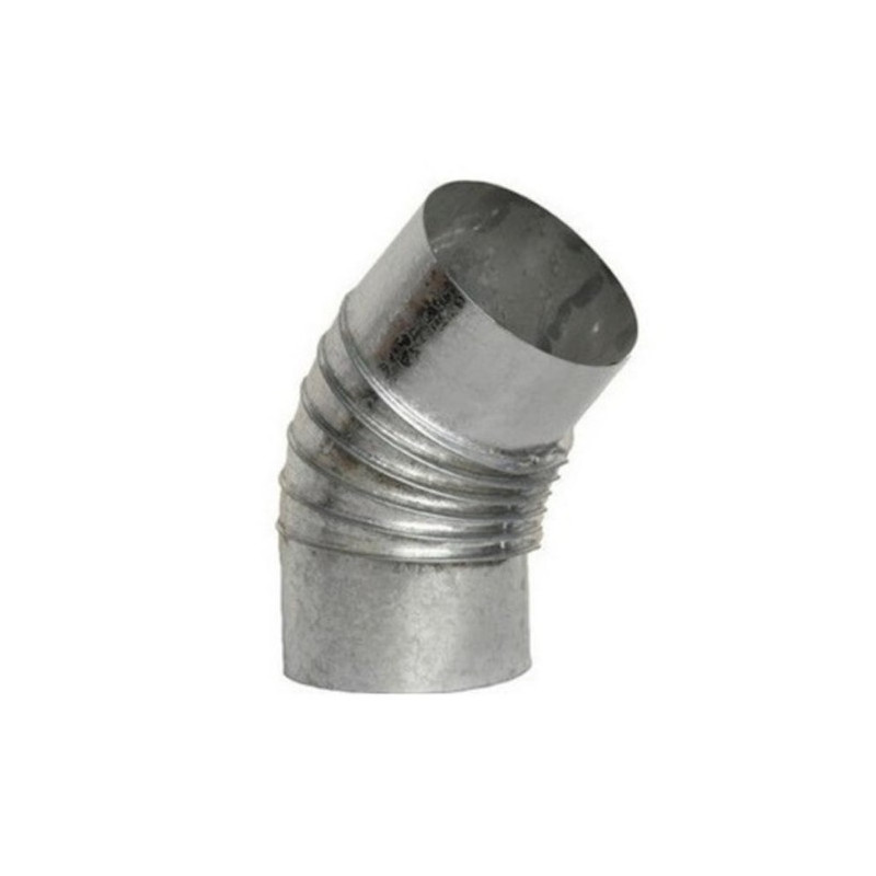 "ZINGUERIA" CURVAS DE VENTILACION CORRUGADA 3" 45 CAL.30