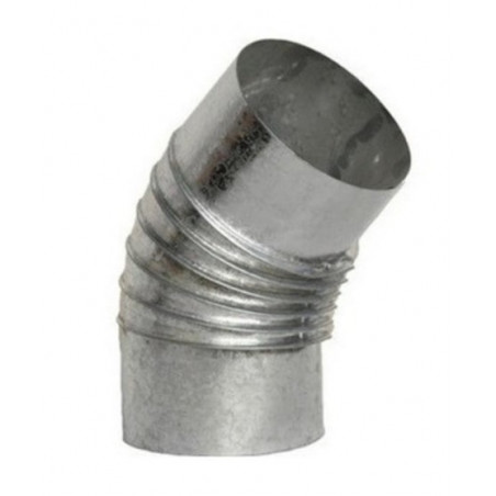 "ZINGUERIA" CURVAS DE VENTILACION CORRUGADA 3" 45 CAL.30