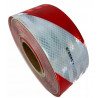 "3M" BANDA REFLECTIVA 0.075 x mt - ROJA/BLANCA