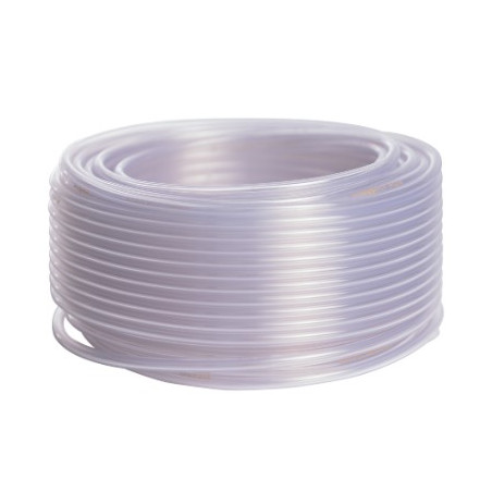 MANGUERA TUBO PVC CRISTAL 8 X 11 MM ROLLO 50MTS