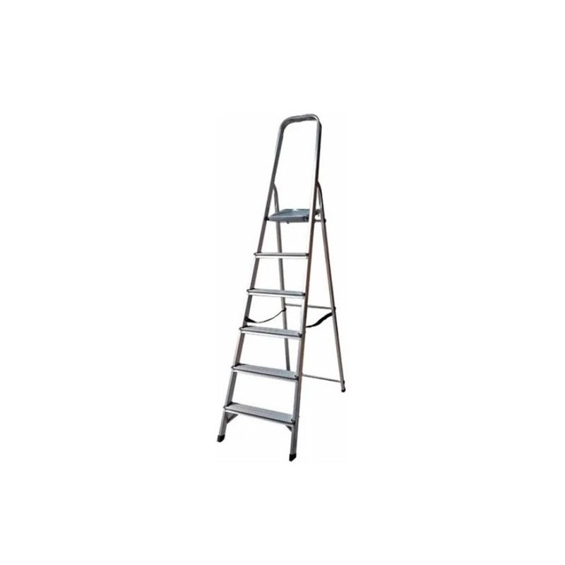 ESCALERA FAMILIAR DE ALUMINIO 6 ESCALONES 1.28M EF0306  "FMT"